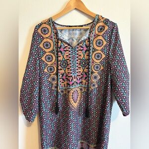 Urban CoCo Bohemian Print Top Swimsuit Cover